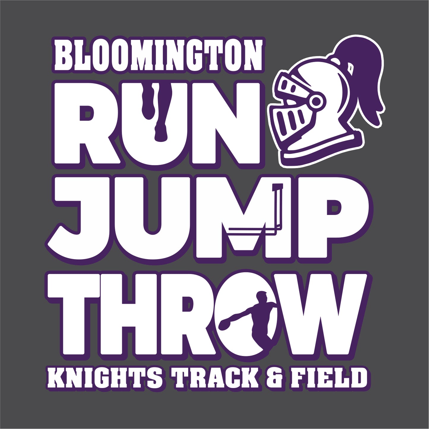 BJHS Track Short Sleeve T-shirt - Design A