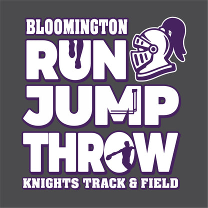 BJHS Track Short Sleeve T-shirt - Design A