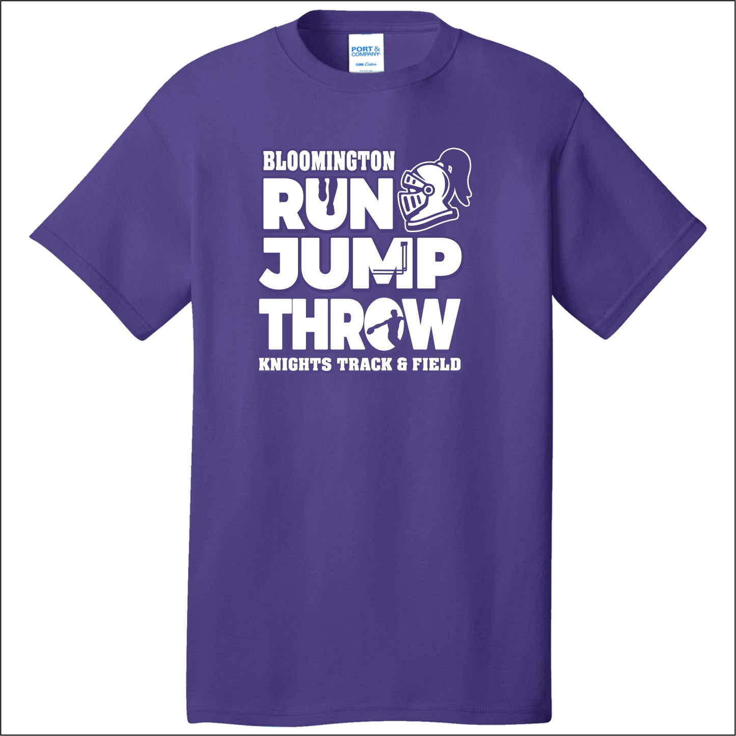 BJHS Track Short Sleeve T-shirt - Design A