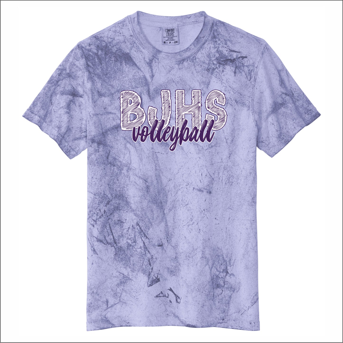BJHS Volleyball Color Blast Short Sleeve T-shirt