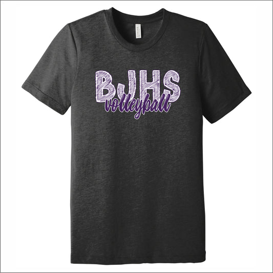 BJHS Volleyball Tri-blend T-shirt