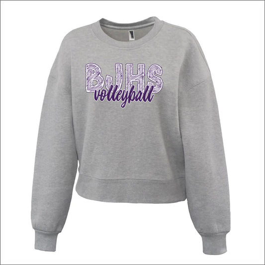 BJHS Volleyball Ladies Soft Sponge Crew