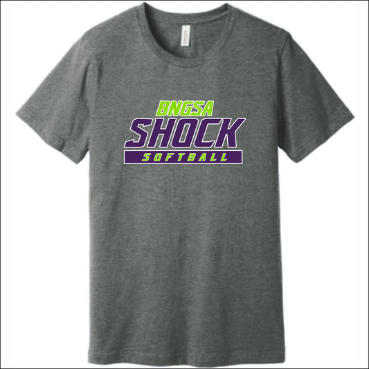 BNGSA Shock Heathered Soft Jersey Short Sleeve T-shirt - Design B