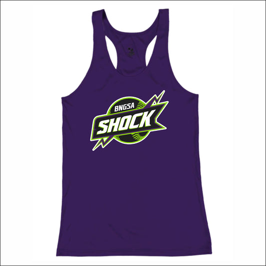BNGSA Shock Ladies Performance Racerback Tank Top