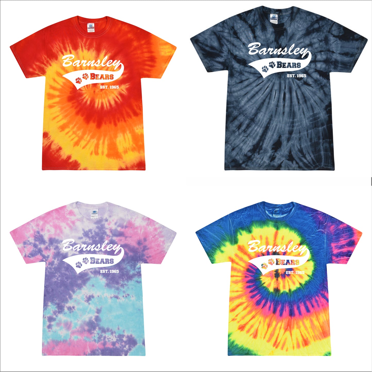 Barnsley Elementary Tie-Dye T-shirt - Des. A