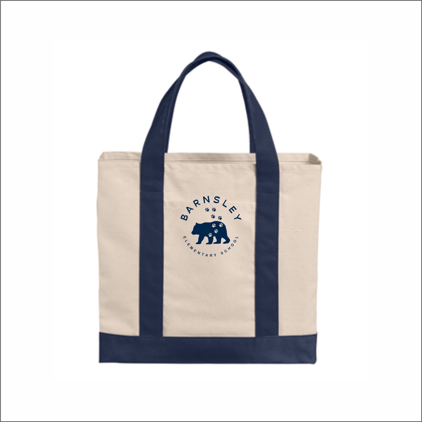Barnsley Elementary Cotton Canvas Two-Tone Tote