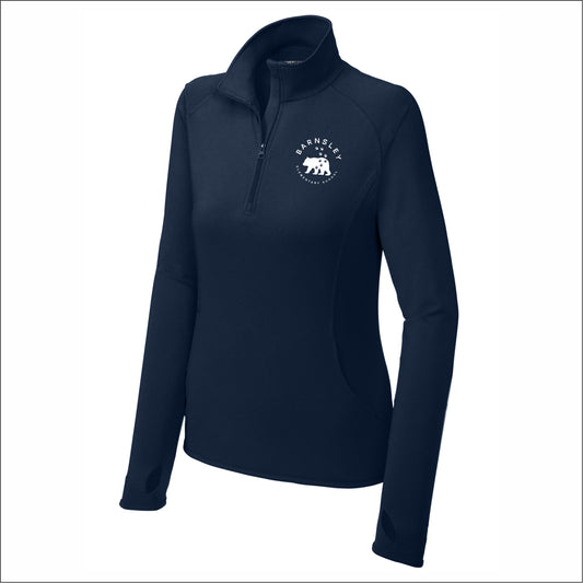 Barnsley Elementary Ladies Stretch 1/2 Zip Performance