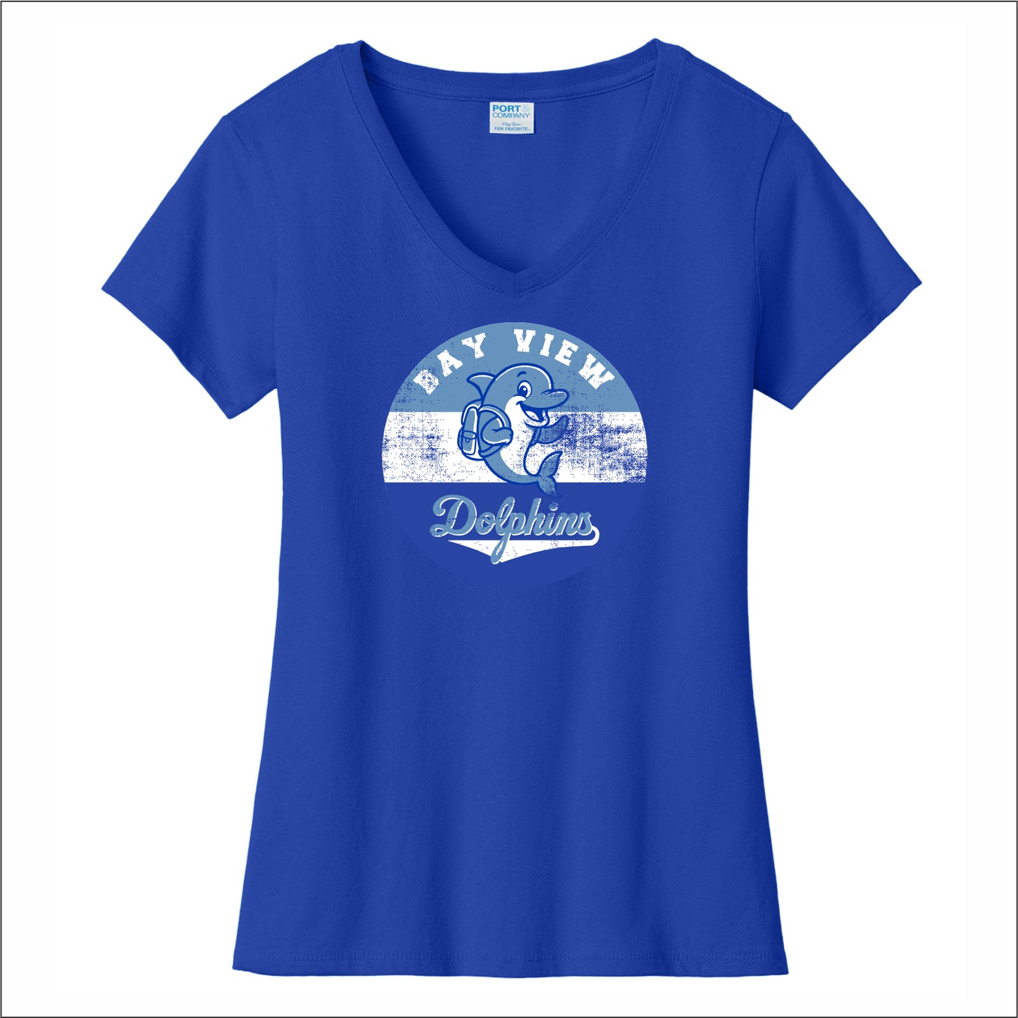 Bay View Elementary Ladies Fan Favorite V-Neck Tee