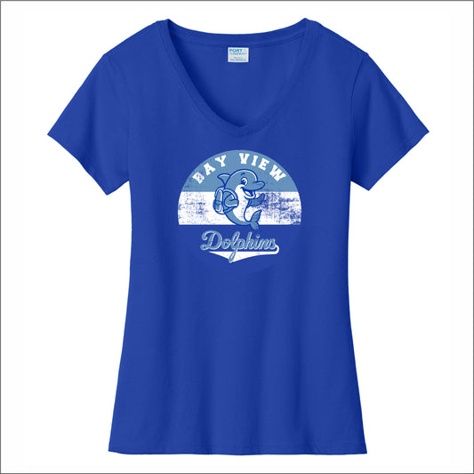 Bay View Elementary Ladies Fan Favorite V-Neck Tee