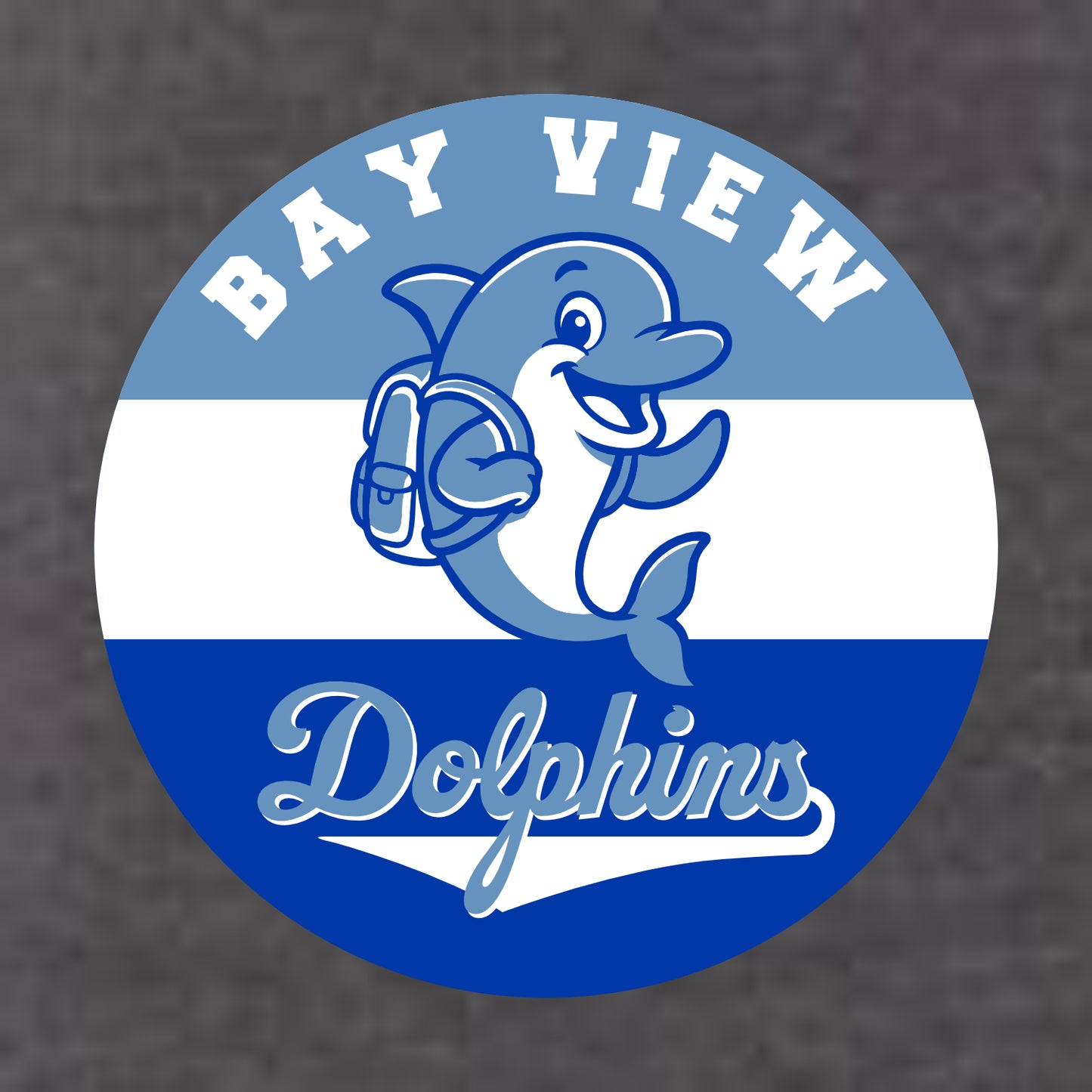 Bay View Elementary Ladies Wave Wash Full-Zip Hooded Sweatshirt