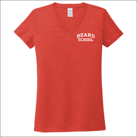 Beard School Allmade Sustainable Ladies V-Neck Tee - EMB