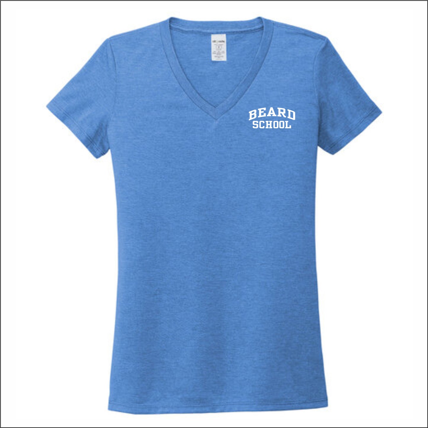 Beard School Allmade Sustainable Ladies V-Neck Tee - EMB