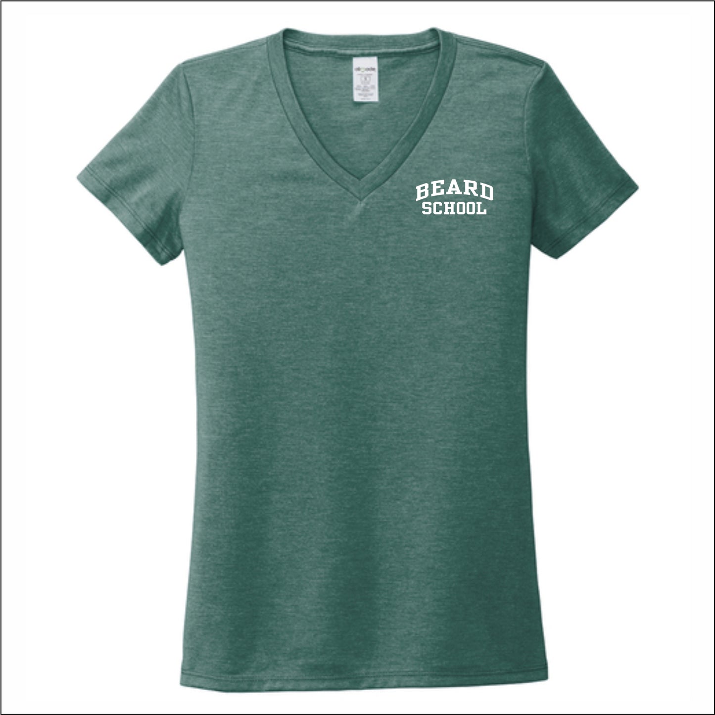Beard School Allmade Sustainable Ladies V-Neck Tee - EMB