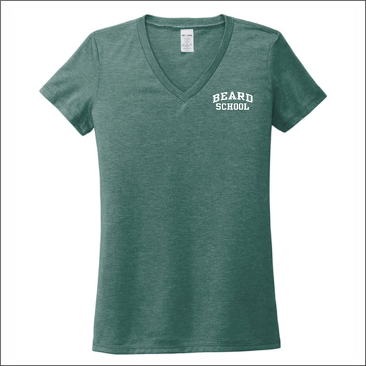 Beard School Allmade Sustainable Ladies V-Neck Tee - EMB