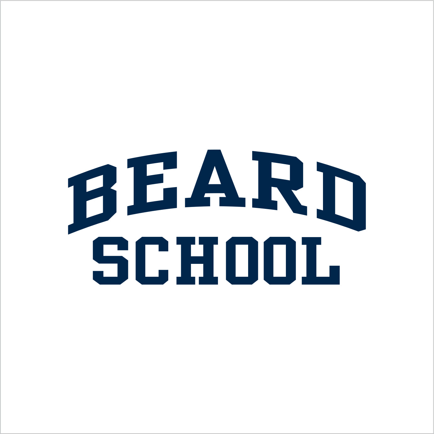 Beard School Short Sleeve T-shirt - EMB
