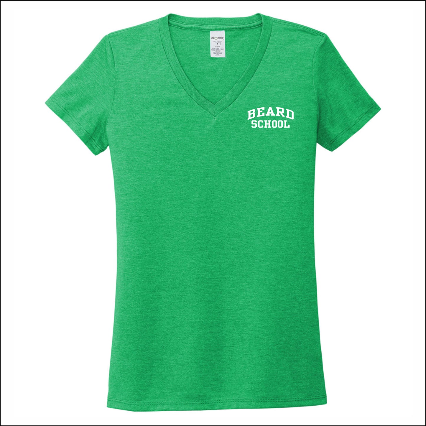 Beard School Allmade Sustainable Ladies V-Neck Tee - EMB