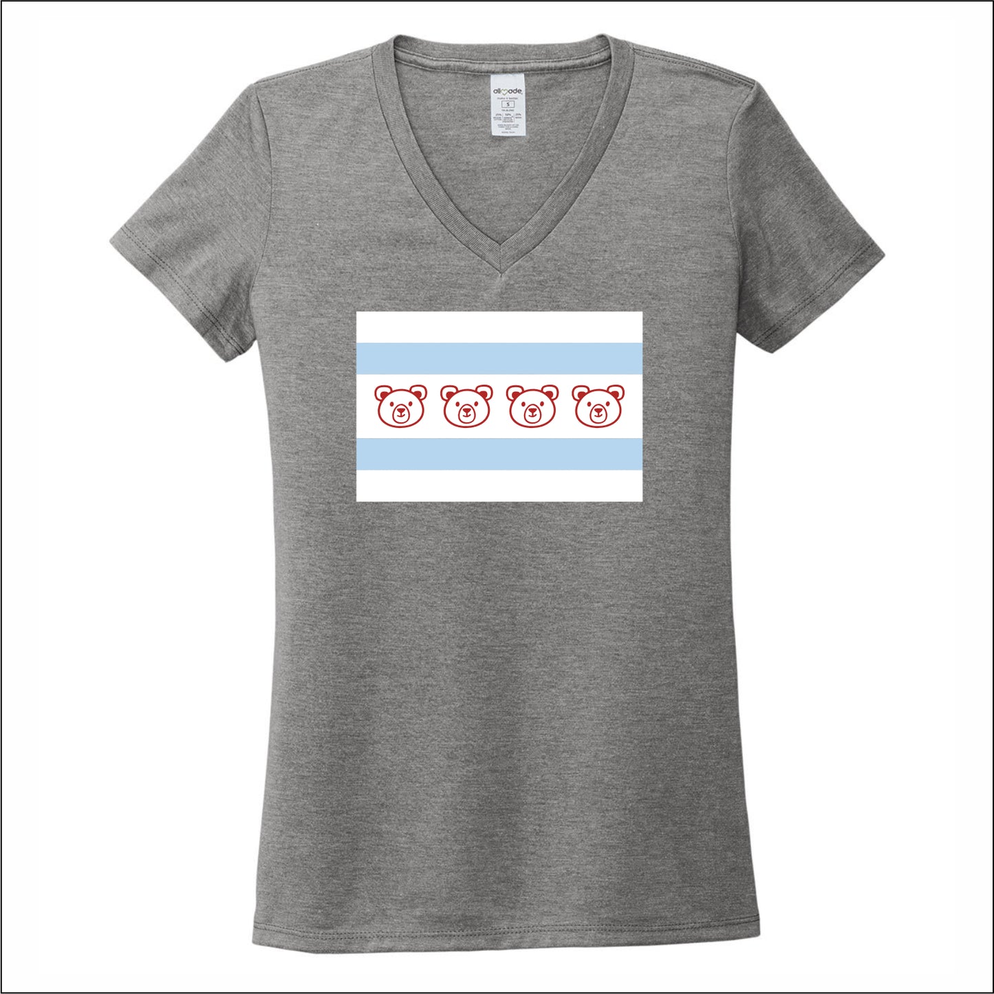 Beard School Allmade Sustainable Ladies V-Neck Tee