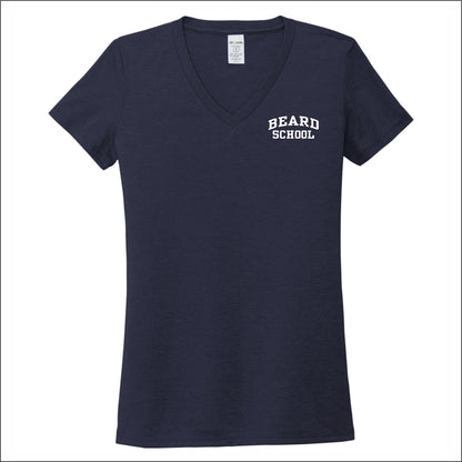 Beard School Allmade Sustainable Ladies V-Neck Tee - EMB