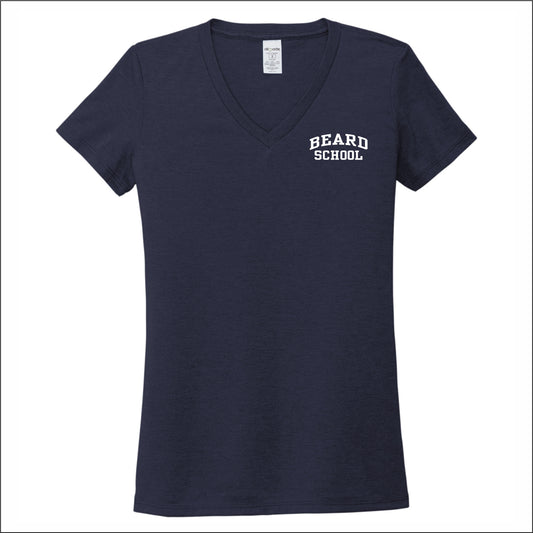 Beard School Allmade Sustainable Ladies V-Neck Tee - EMB