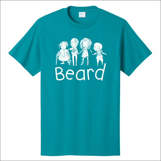 Beard School Short Sleeve T-shirt - Des. B