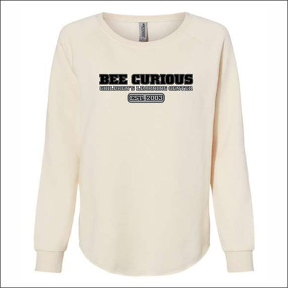 Bee Curious CLC Ladies Wave Wash Crewneck Sweatshirt - Des. B