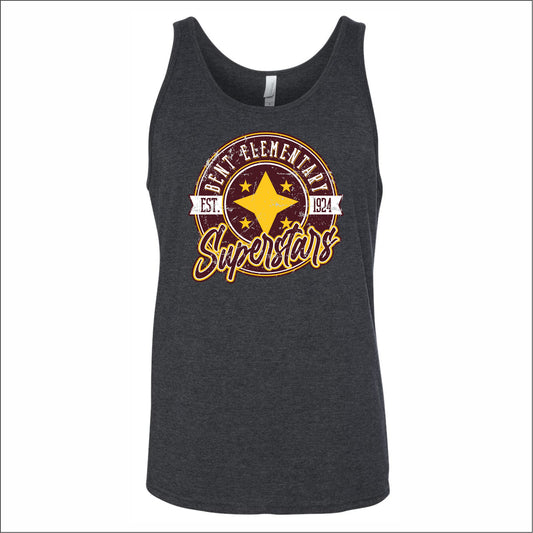 Bent Elementary Heathered Soft Jersey Tank Top