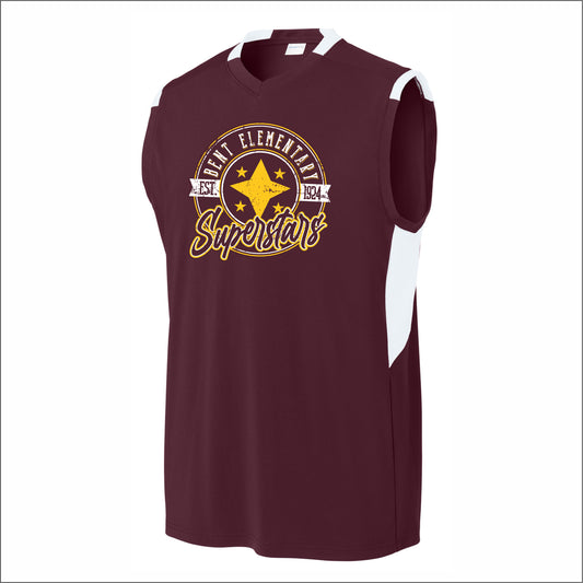 Bent Elementary Performance Club Sleeveless V-Neck T