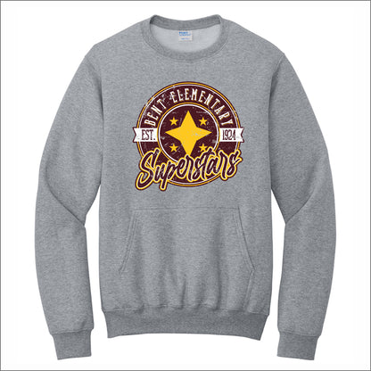 Bent Elementary Crewneck Pouch Pocket Sweatshirt