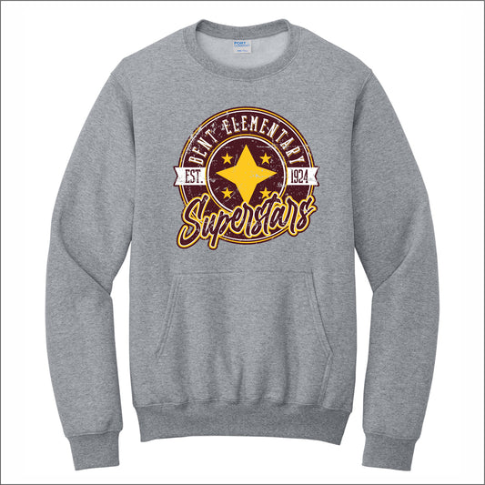 Bent Elementary Crewneck Pouch Pocket Sweatshirt