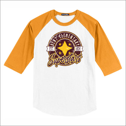 Bent Elementary 3/4 Sleeve Baseball T-shirt