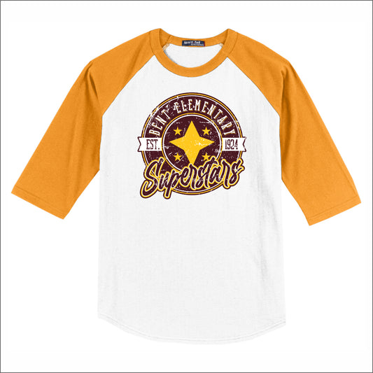 Bent Elementary 3/4 Sleeve Baseball T-shirt