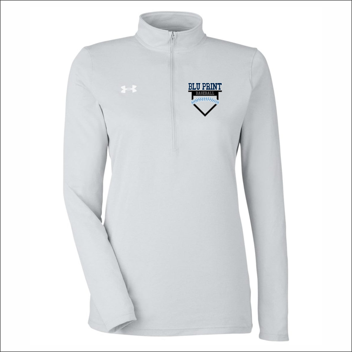 Blu Print Baseball Ladies Under Armour Team Tech Performance Half-Zip