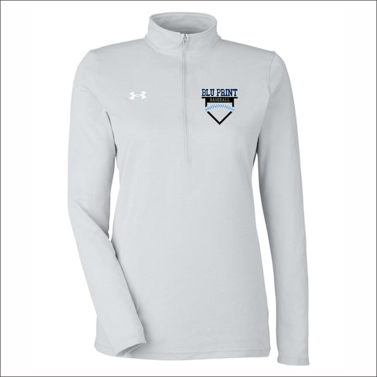 BLU Ladies Under Armour Team Tech Performance Half-Zip