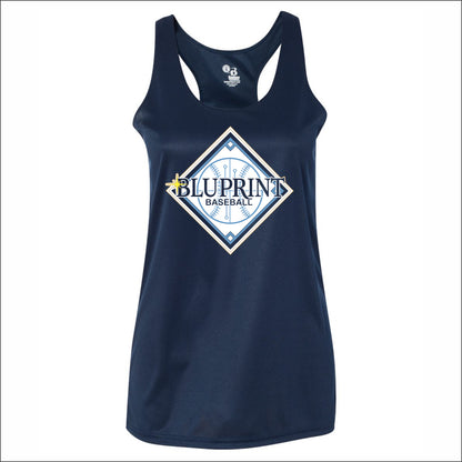 BLU Ladies Performance Racerback Tank Top