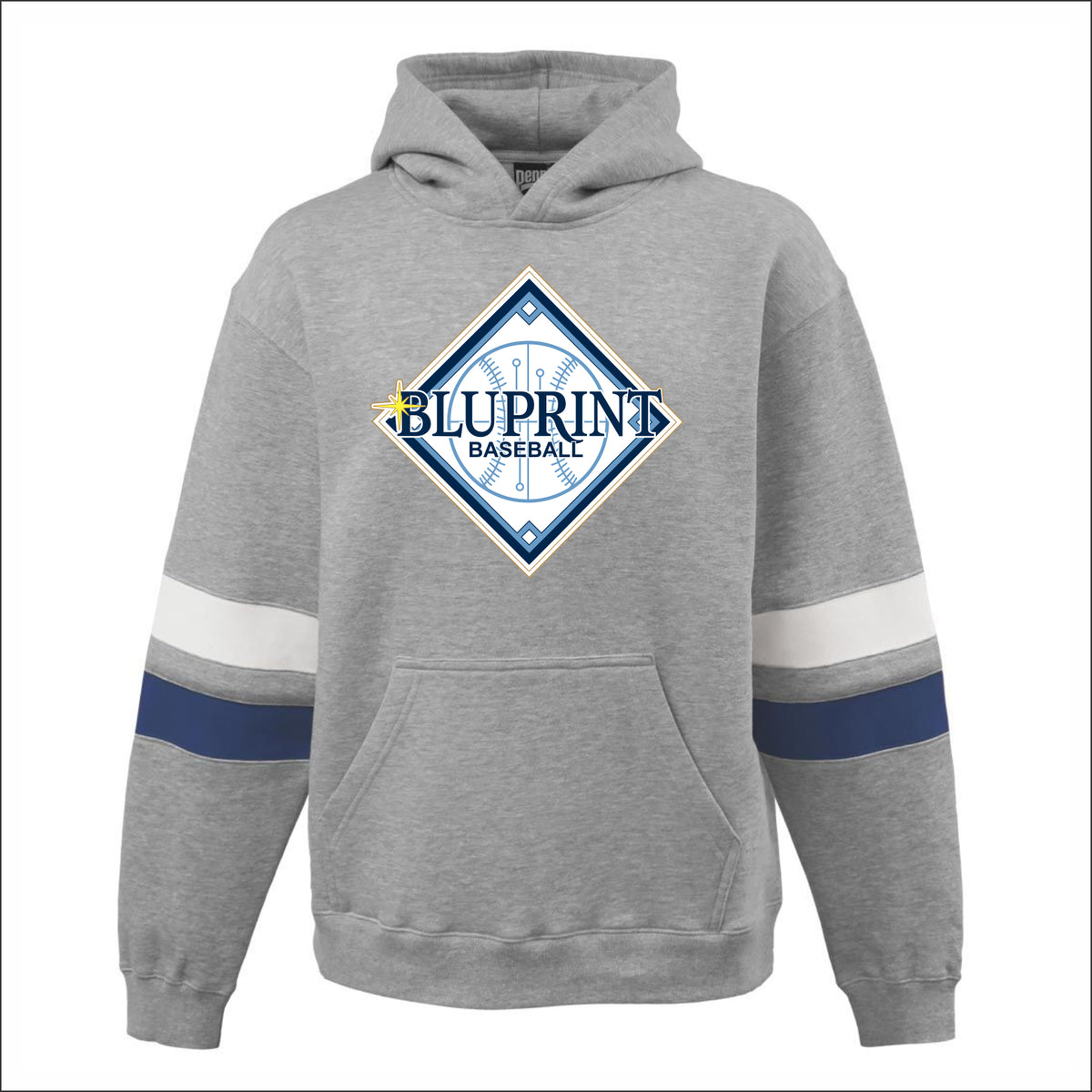 Blu Print Baseball Varsity Hoodie