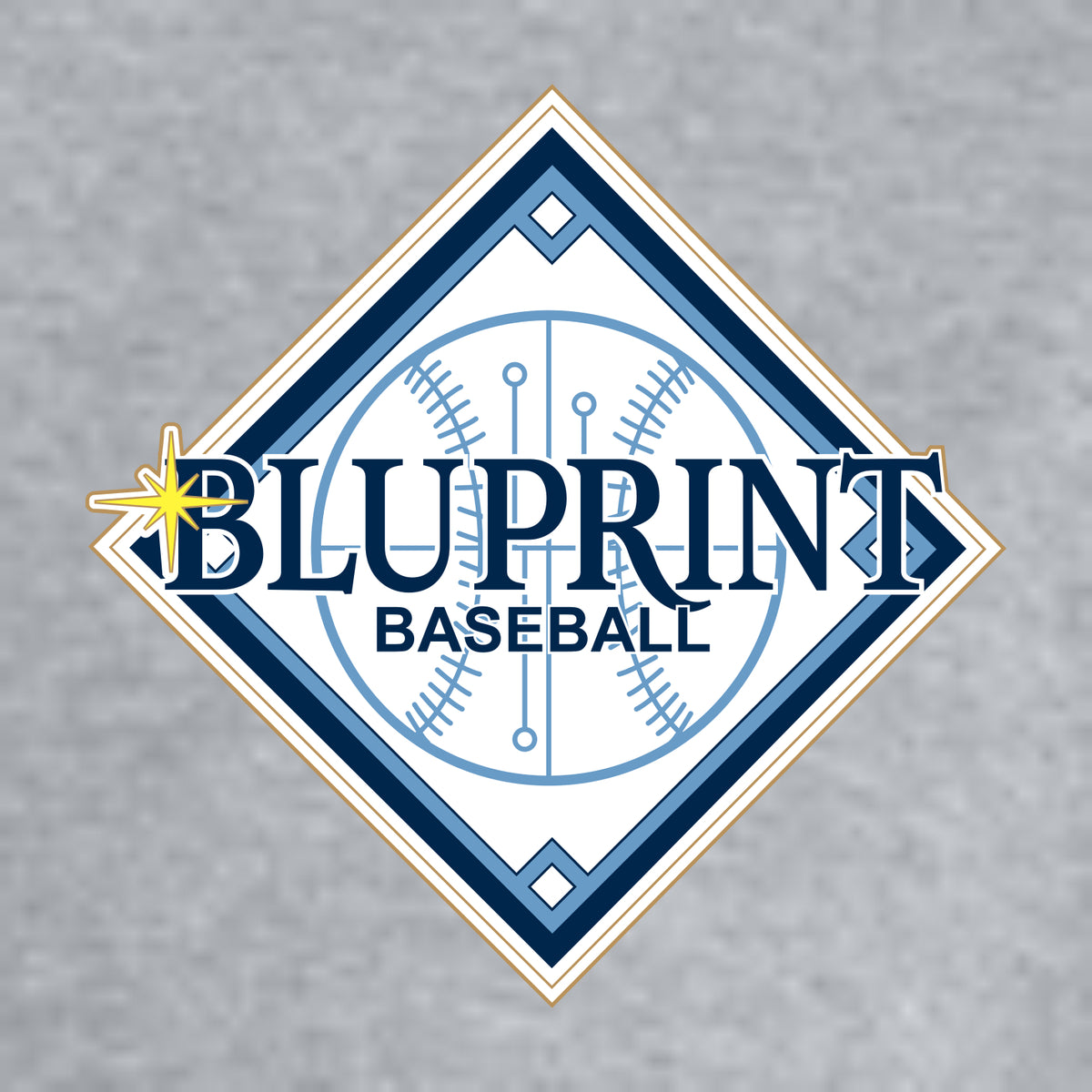 BLU Tri-Blend 3/4 Sleeve Raglan Tee