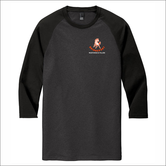 Bridgeport Elem Staff Tri-Blend 3/4 Sleeve Raglan Tee