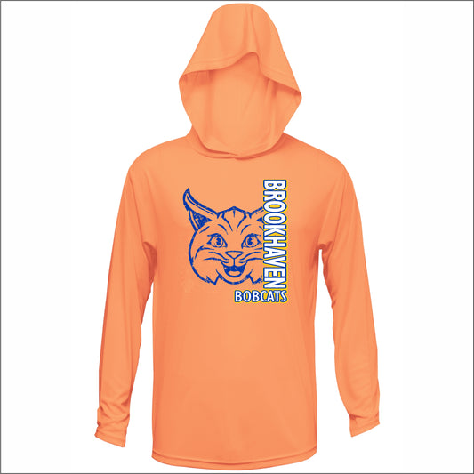 Brookhaven Elementary Performance Hooded Long Sleeve T - Des. A