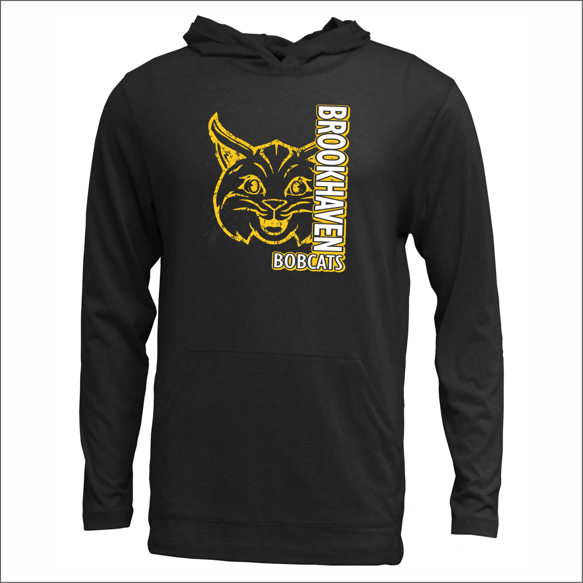 Brookhaven Elementary Soft-Tek Blend Hooded Long Sleeve T - Des. A
