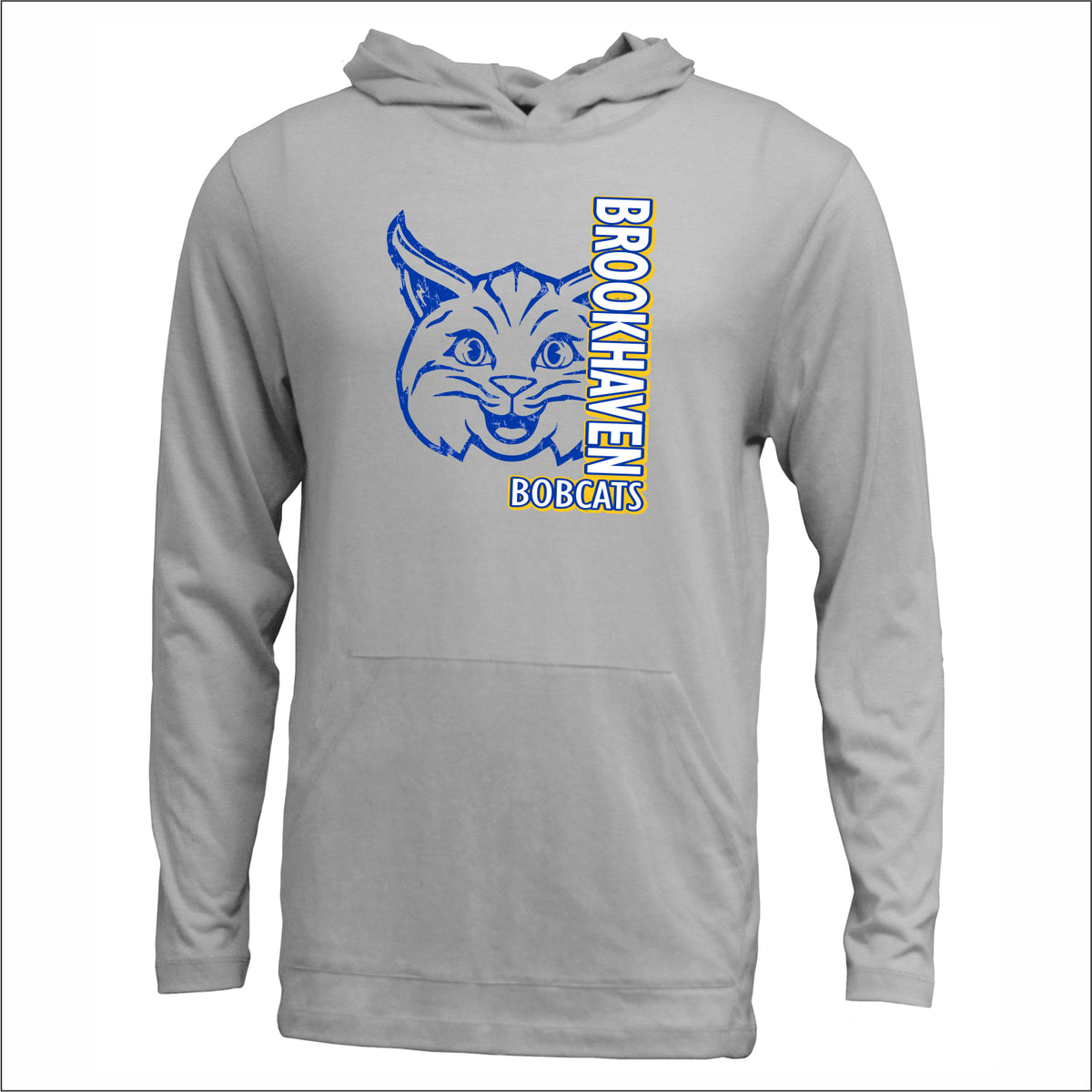 Brookhaven Elementary Soft-Tek Blend Hooded Long Sleeve T - Des. A