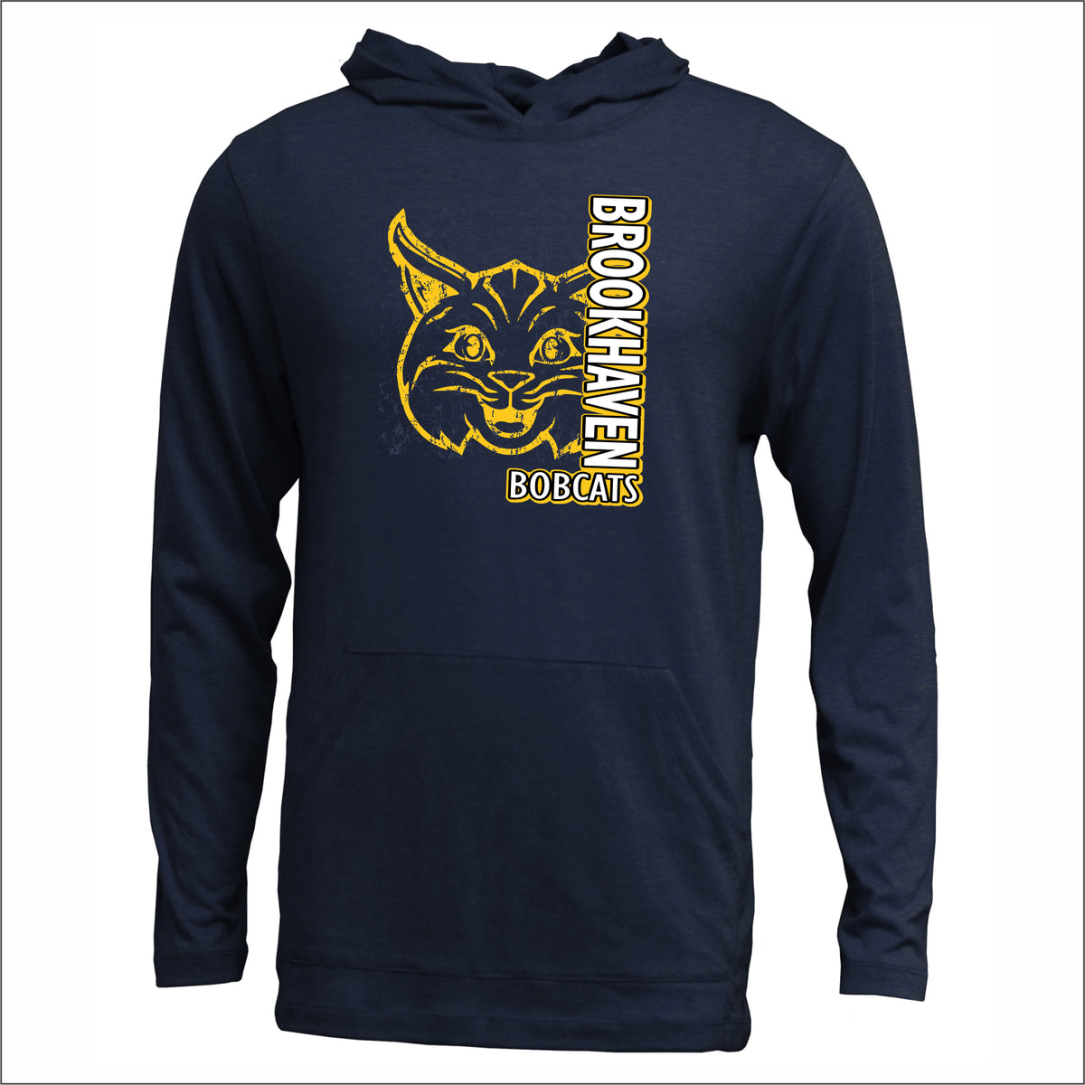 Brookhaven Elementary Soft-Tek Blend Hooded Long Sleeve T - Des. A