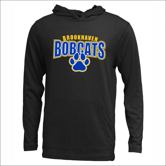 Brookhaven Elementary Soft-Tek Blend Hooded Long Sleeve T - Des. B