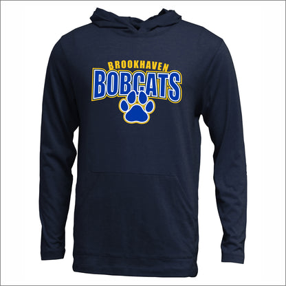 Brookhaven Elementary Soft-Tek Blend Hooded Long Sleeve T - Des. B