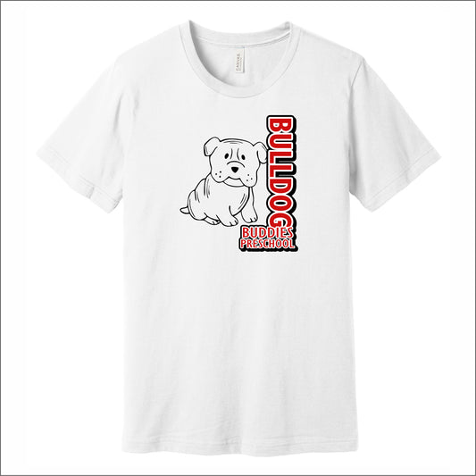 Bulldog Buddies Preschool Soft Jersey T-shirt - Des. A