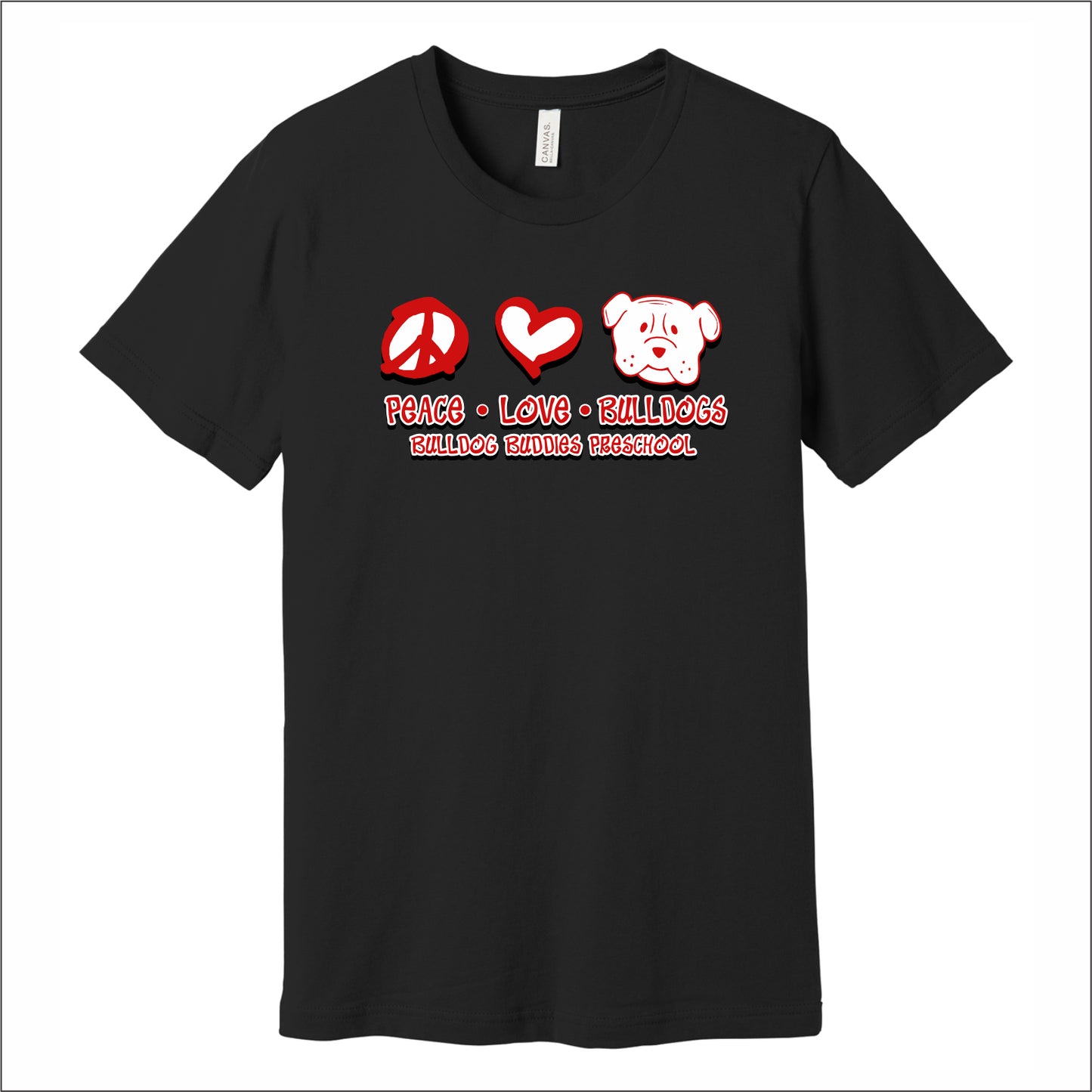 Bulldog Buddies Preschool Soft Jersey T-shirt - Des. B