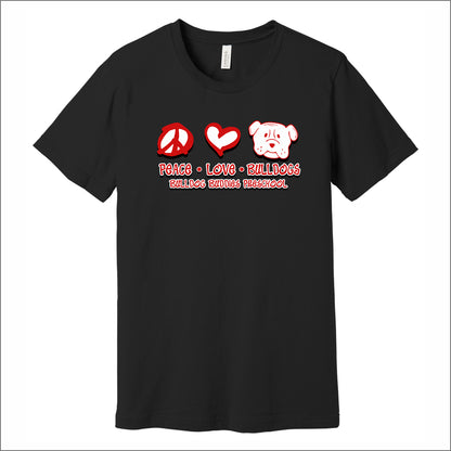 Bulldog Buddies Preschool Soft Jersey T-shirt - Des. B