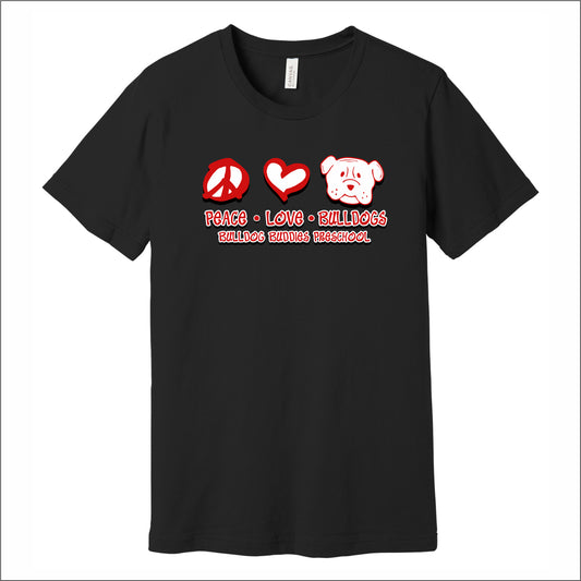 Bulldog Buddies Preschool Soft Jersey T-shirt - Des. B