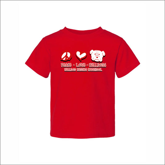 Bulldog Buddies Preschool Toddler Cotton Jersey T - Des. B