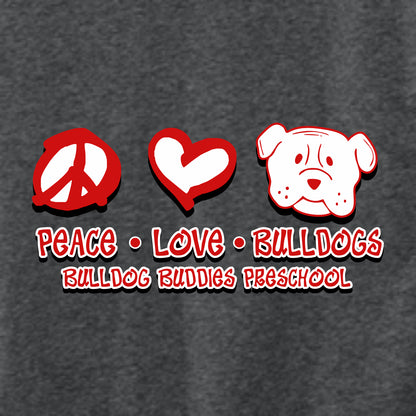 Bulldog Buddies Preschool Toddler Soft Jersey Long Sleeve Tee - Des. B