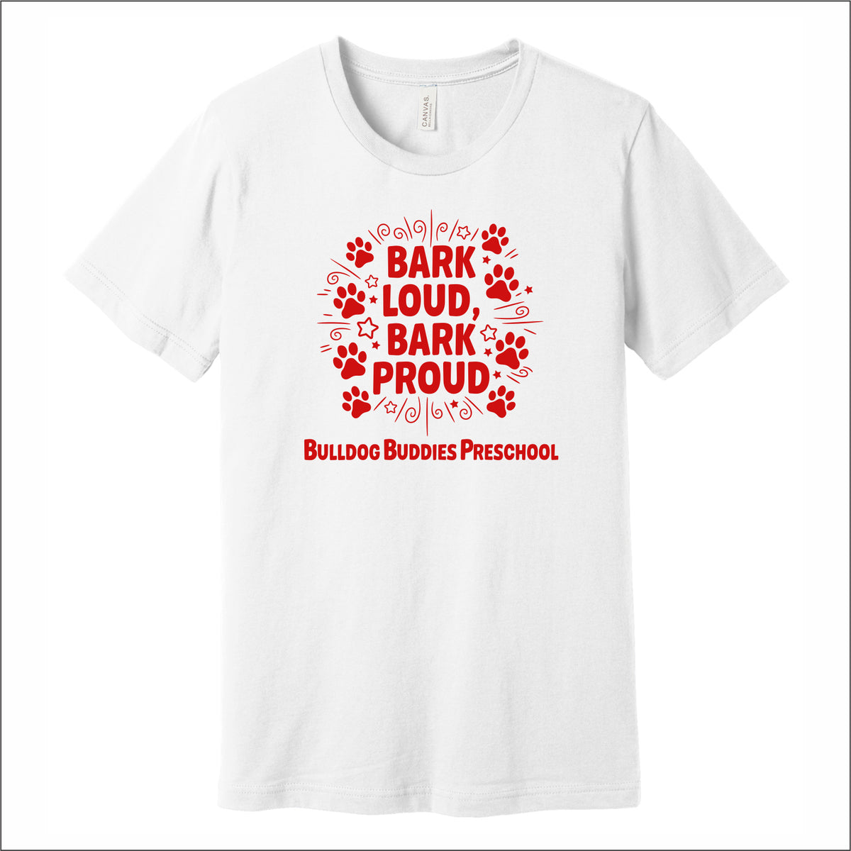 Bulldog Buddies Preschool Soft Jersey T-shirt - Des. A